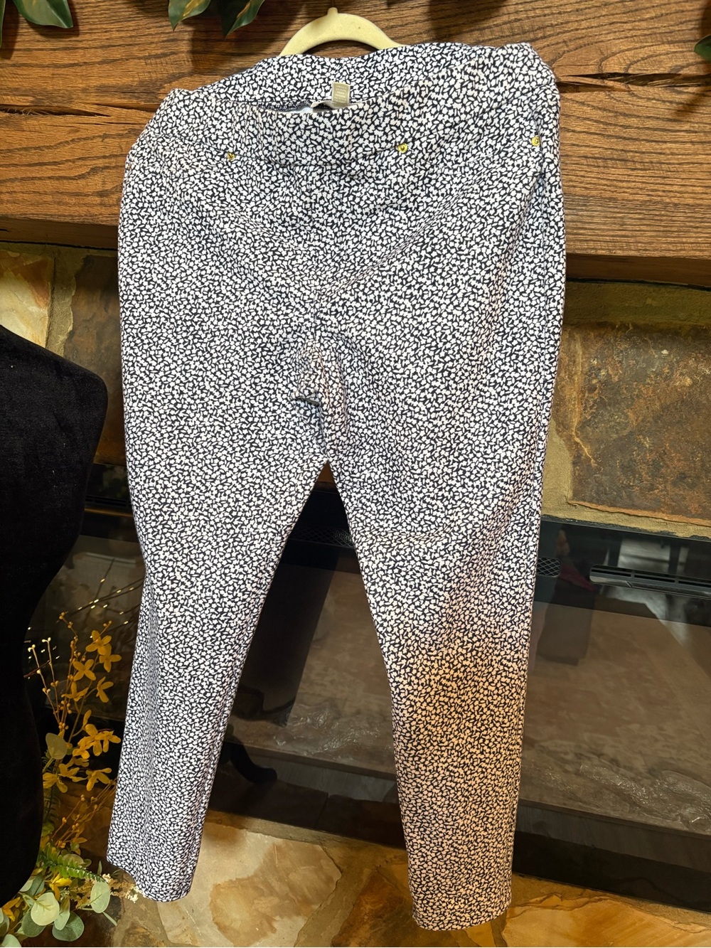 Michael Kors Black and White Speckle Pants